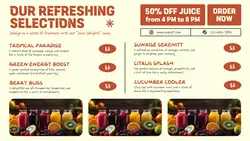 Beverage Juice Menu Promotion Twitter Post 2