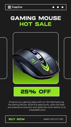 Electronic Gaming Mouse Sale Instagram story