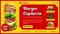 Burger Euphoria Promotion Facebook Cover
