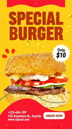 Special Burger Promo Tiktok