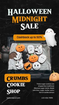 Halloween Midnight Sale Tiktok Post