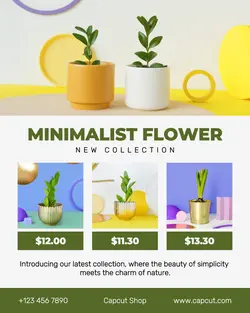 Minimalist Flower Collection Instagram Post