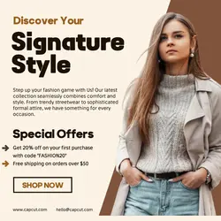 Fashion Signature Promotion Instagram Post