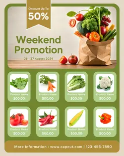 food and beverage weekend promotion instagram post