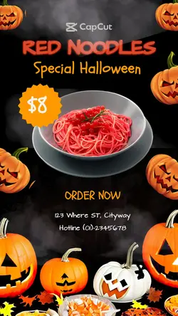 Hallowen Food And Baverages Instagram Story