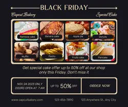 BLACK FRIDAY SPECIAL CAKE PROMOTION FB POST