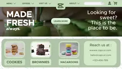 Food - Pastry Landing Website