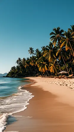 Wallpaper creative poster beach