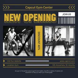 Yellow Gym Center Instagram Post