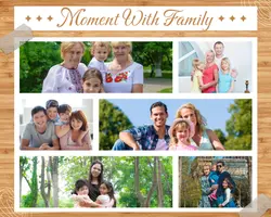 Non-marketing Photo collage Family Moment