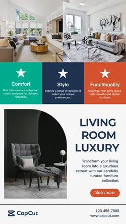 Interior design promotion instagram story