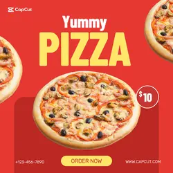 Yummy Pizza Promotion for Instagram Post