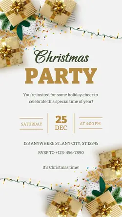 Christmas Party Instagram Story