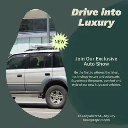 Cars & Auto parts Invitation