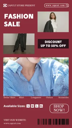 Casual Women's Fashion Sale Instagram Story
