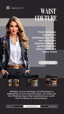 Fashion Industry, Display Product, Women's Belt