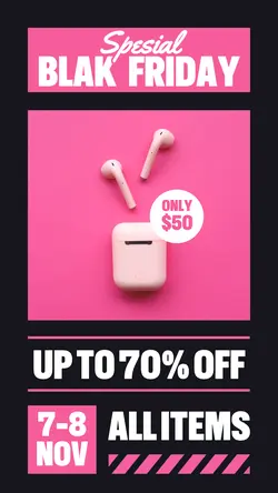 Black Friday Headset Promotion Instagramstory