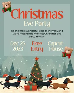 Christmas Eve Party Invitation Instagram Post