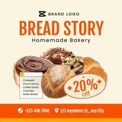 Bread Menu Sale Instagram Post