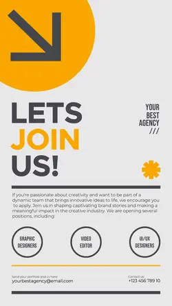 Open Hiring Agency Post Instagram Story