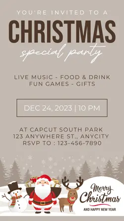 Christmas Party Invitation Card Tiktok