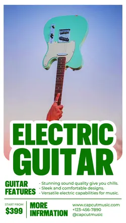 Electric Guitar Promotion Instagram Story
