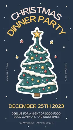 Christmas Dinner Party Tiktok Post