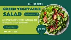 Food and Beverage Healthy Menu Salad Twitter Post