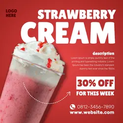 strawberry Cream Template