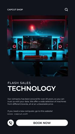 Electronic Computer Sale Instagram Story