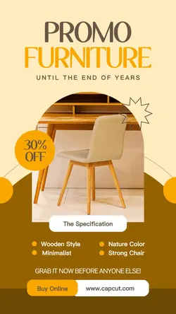 Promo Wooden Furniture Instagram Story
