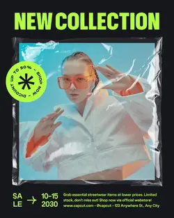 Black Modern New Collection Fashion Instagram Post