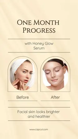 Before and After Beauty Product Instagram Story