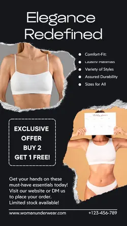 Underwear Promotion for Story Instagram