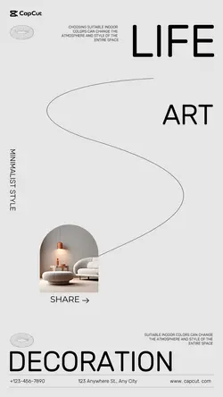 Home Furnishings  parlor display minimalist style