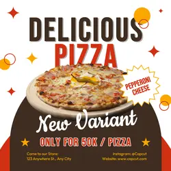 Delicious Pizza New Variant Instagram Post