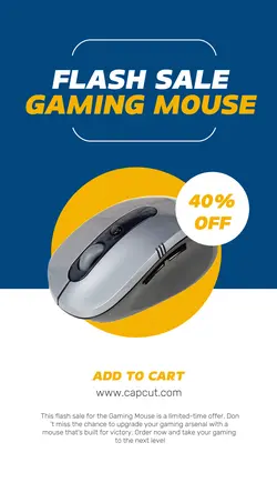Electronic Gaming Mouse Sale Instagram Story