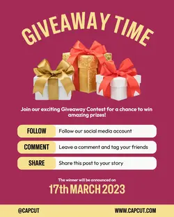 Other Industry Giveaway Contest Instagram Portrait