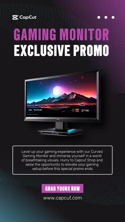 Gaming Monitor Promotion Instagram story