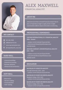 Business Resume Financial Analyst
