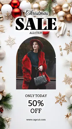 White Modern Christmas Sale Instagram