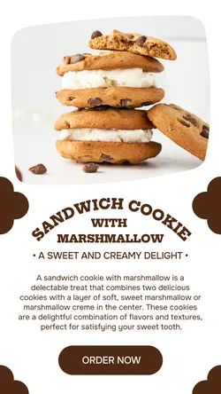 Food and Beverage Cookie Product Display Instagram Story