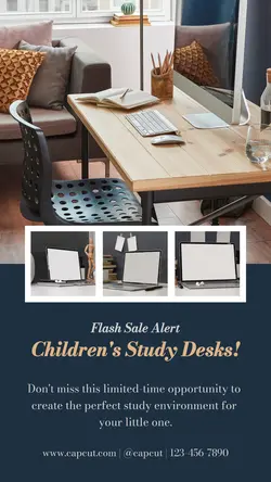 Furniture Study Desks Sale Instagram Story