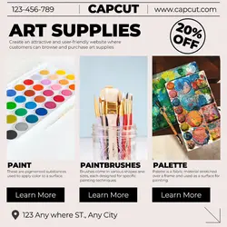 Art Supplies Limited Offer Instagram Post