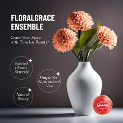 E-commerce Household Flower Vase Set Product Callout