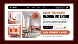 Elegant and Modern Design Interior Promotion Web