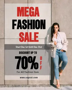 Fashion Mega Sale Promotion Instagram Portrait