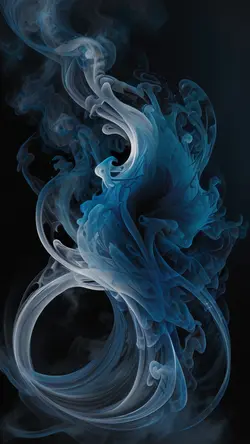 Wallpaper Creative Poster Blue Ink