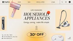 Electronic Household Air blower appliances display