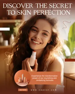 Maroon Beauty Personal Care Instagram Post